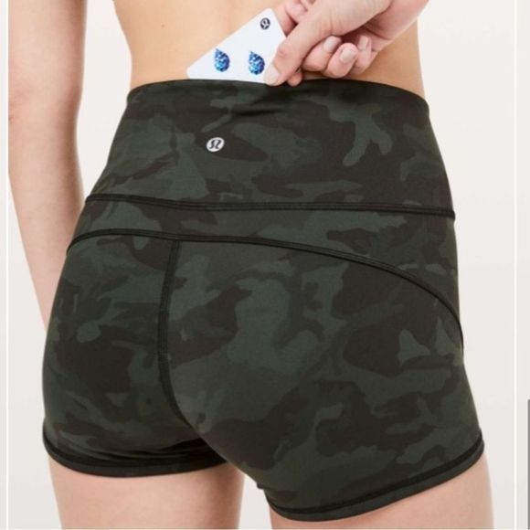lululemon athletica Pants - Lululemon In Movement Short Camo Multi Gater Green